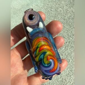 Fryed Glass Wig Wag Monster Chillum • Brand New